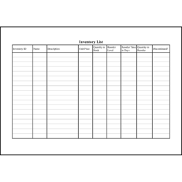 Inventory List7 LibreOffice