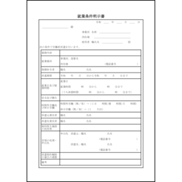 就業条件明示書6 LibreOffice