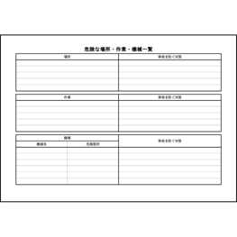 危険な場所・作業・機械一覧19 LibreOffice