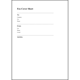 Fax Cover Sheet19 LibreOffice
