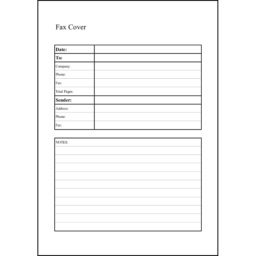 Fax Cover20