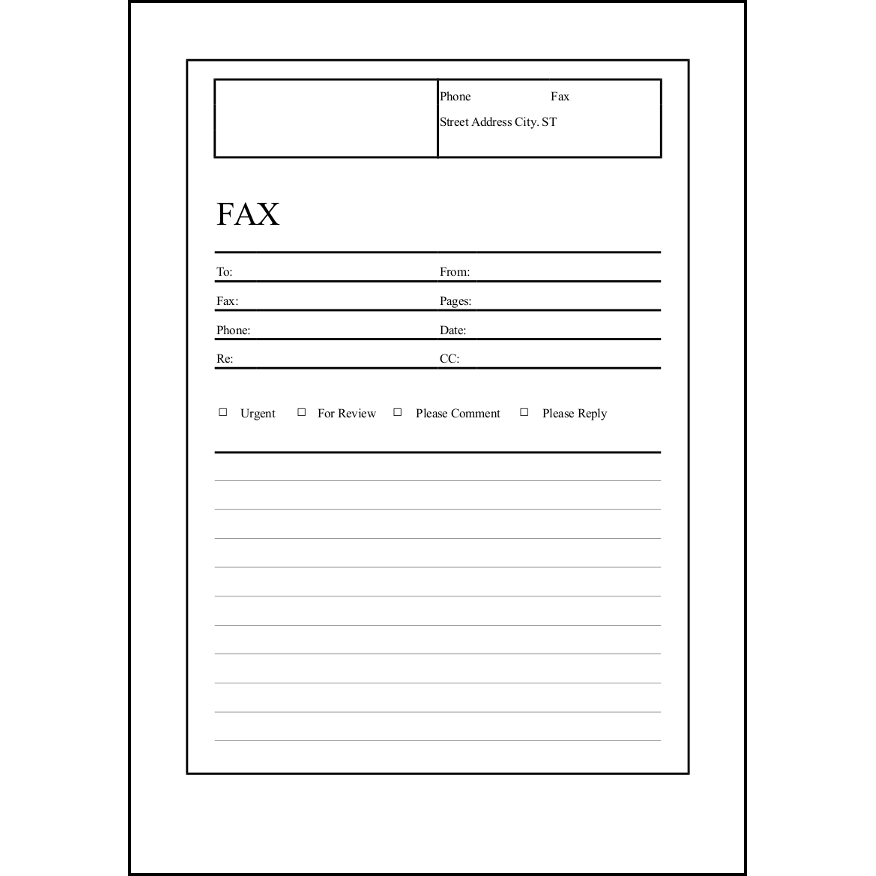 libreoffice fax template