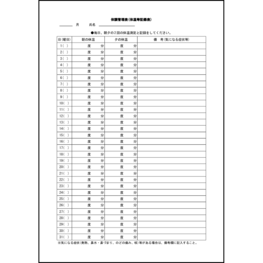 体調管理表（体重等記録表）22 LibreOffice