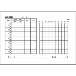 血圧記録シート34 LibreOffice
