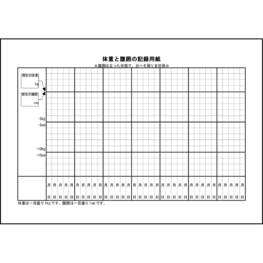 体重と腹囲の記録用紙36 LibreOffice