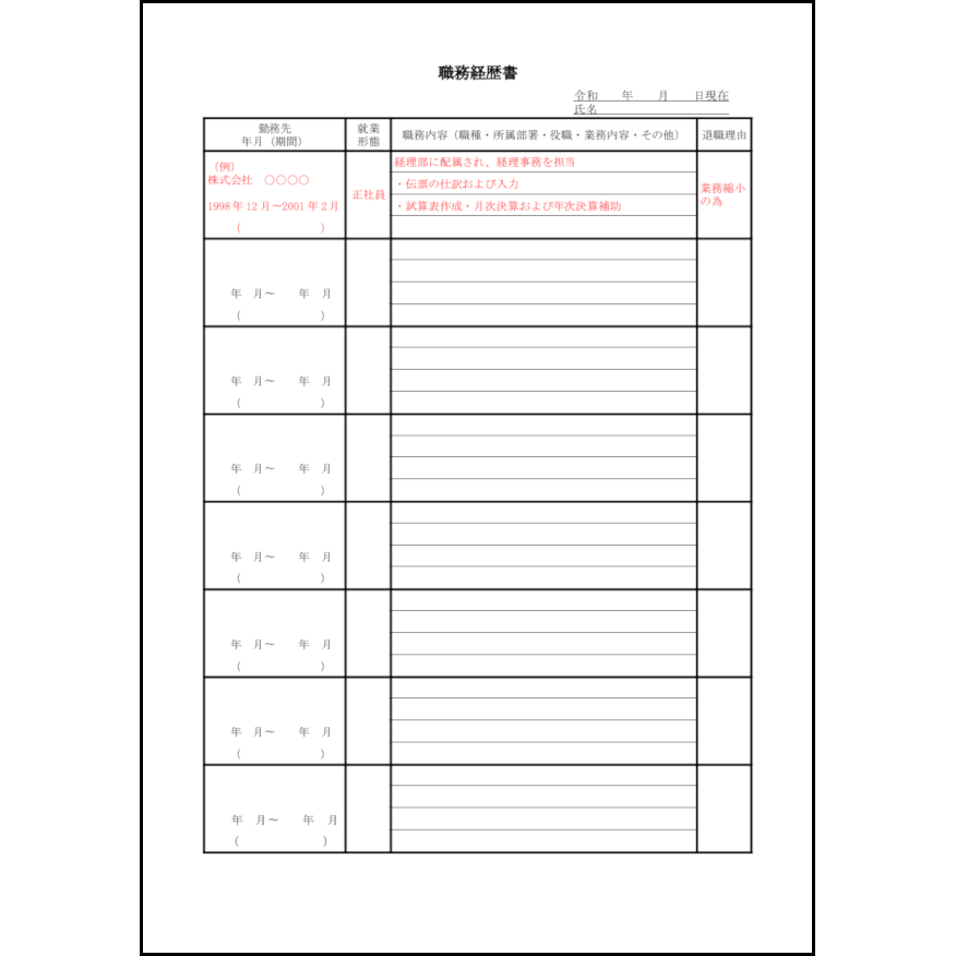 職務経歴15 LibreOffice
