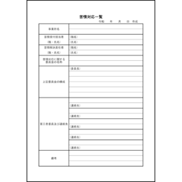 苦情対応一覧47 LibreOffice