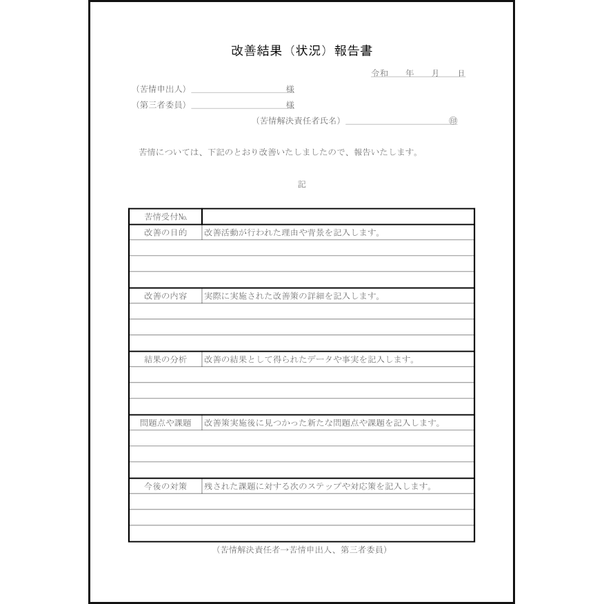 改善結果(状況)報告書58
