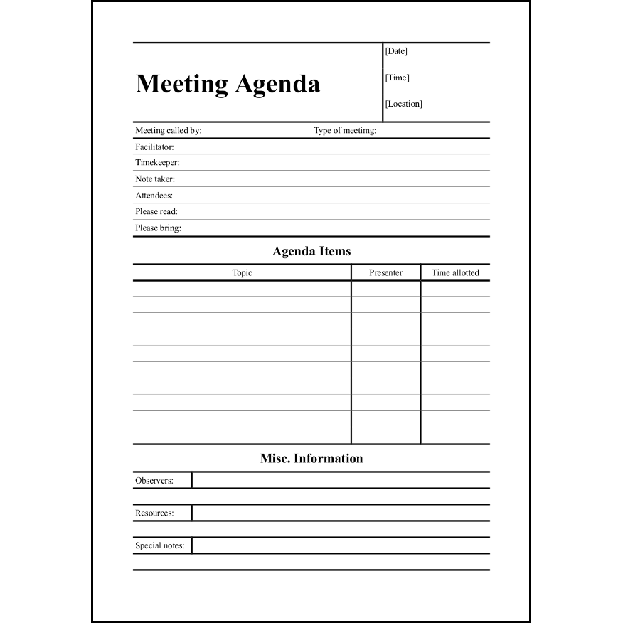 Meeting Agenda13