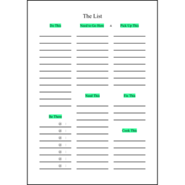 The List8 LibreOffice