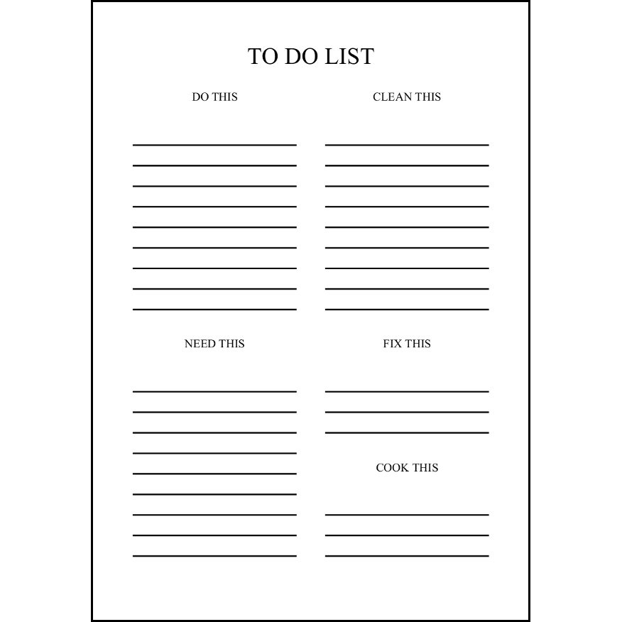 TO DO LIST14