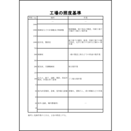 工場の照度基準4 LibreOffice